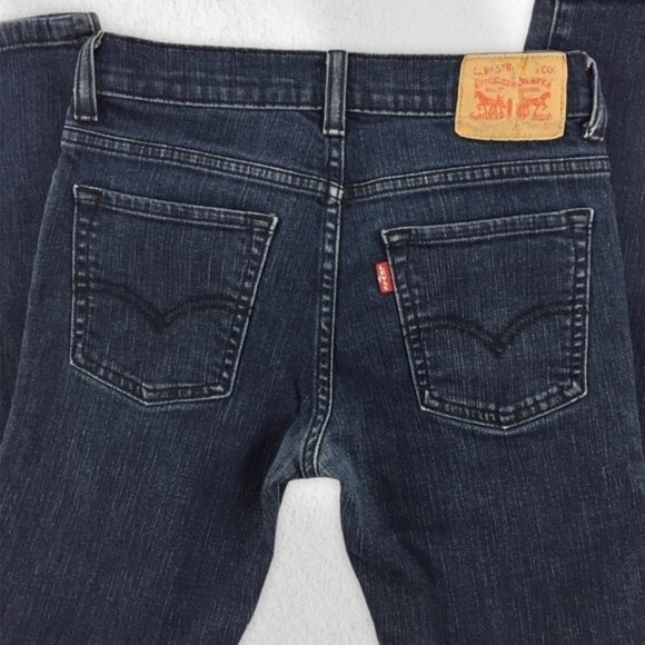 Levi's 510 Skinny Jeans Boys 14 Dark Wash Mid Rise Straight Leg - Picture 4 of 8